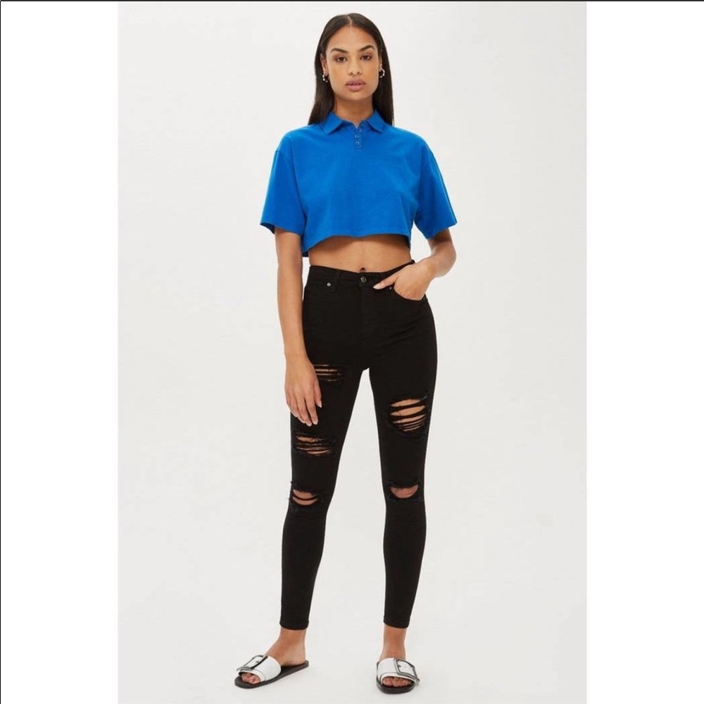 Distressed Topshop moto Jamie jeans - 25 petite